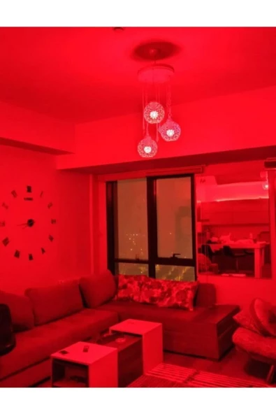 Rgb Kumandalı Led Renkli Ampul 9w (beyaz Işıklı Ve Çok Renkli ) Ayarlanabilir / Kısılabilir - 5