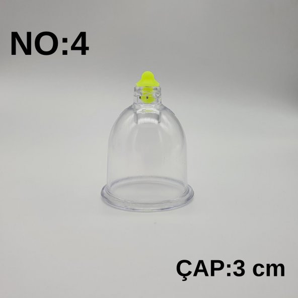 Hacamat & Masaj Kupası No:4 Silikon Tıpalı 10 adet