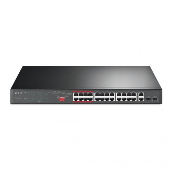 TP-Link TL-SL1226P 24-Port 10/100 Mbps + 2-Port Gigabit Switch 2-SFP 24 Port 250W