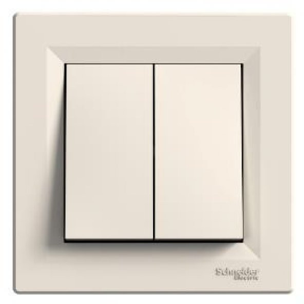 Schneider EPH0300123 Asfora Krem Çerçeveli Komütatör ürün görseli 1