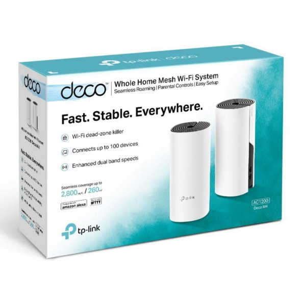 TP-Link Deco M4 1200 Mbps 5 Ghz Wi-Fi Mesh Sistemi 2'li - 2