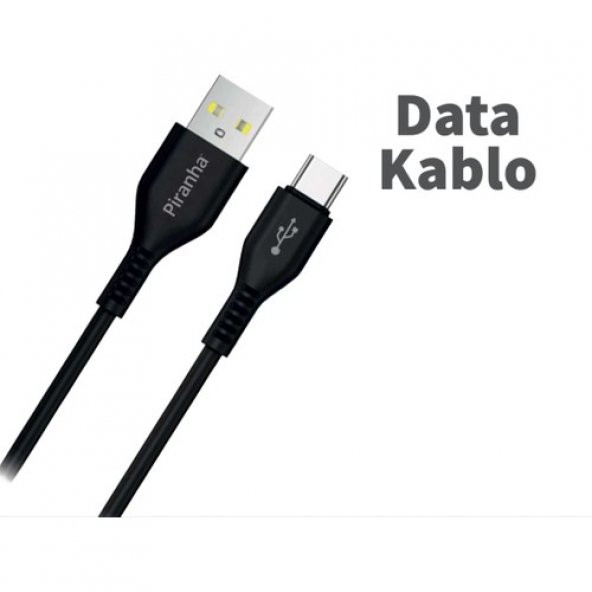 Piranha 3343 18 W 3.0a Yüksek Hızlı Şarj Kablo . 3.0a Usb Kablo Siyah - Type-c Kablo - Data Kablo - 2