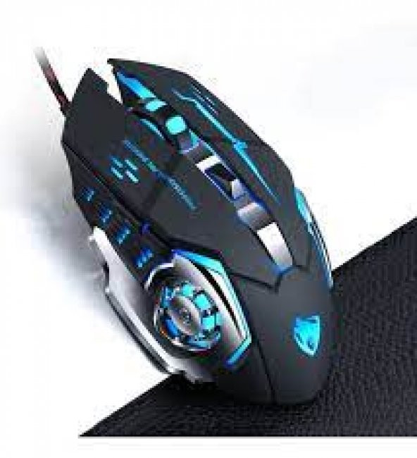 YENİTECH Pro V6 Game Mouse 3200DPI Kablolu RGB Led Oyuncu Mouse