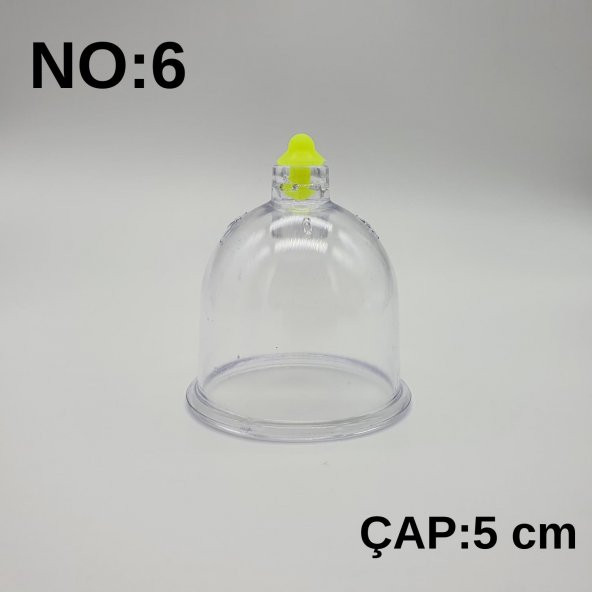 Hacamat & Masaj Kupası No:6 Silikon Tıpalı 50 adet