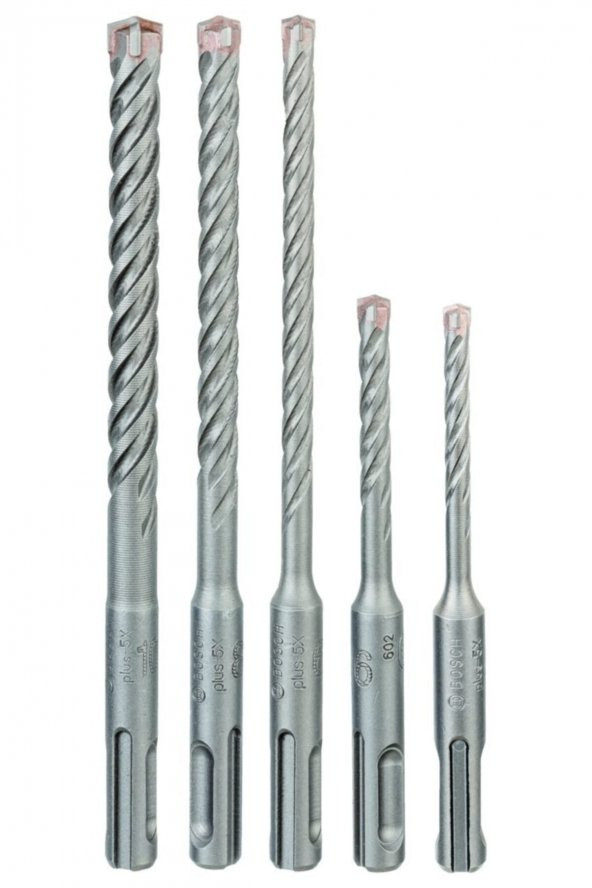 Bosch - Sds Plus-5x Serisi Kırıcı Delici Matkap Ucu 5 Parça Set (5,6 X 110 Mm, 6,8,10 X 160 Mm) ürün görseli