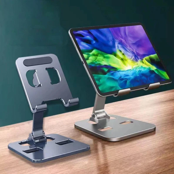 Masaüstü Metal Katlanabilir Telefon Ve Tablet Tutucu Bracket - 2