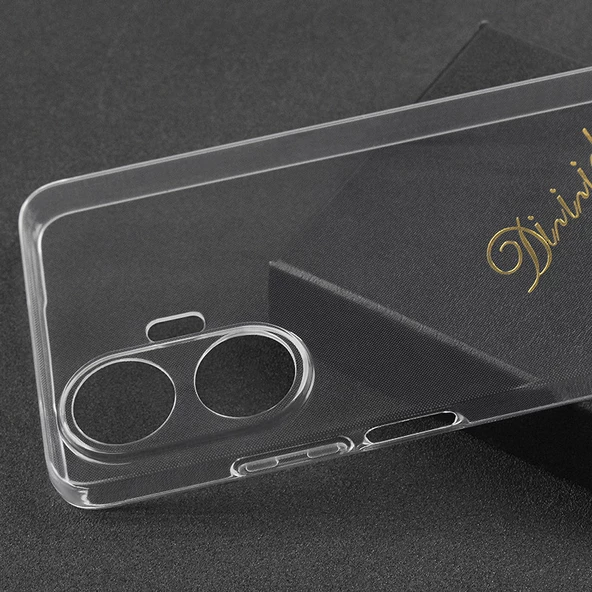 Realme C55 Kılıf Şeffaf İnce ve Esnek Süper Silikon Kılıf - Resim 5