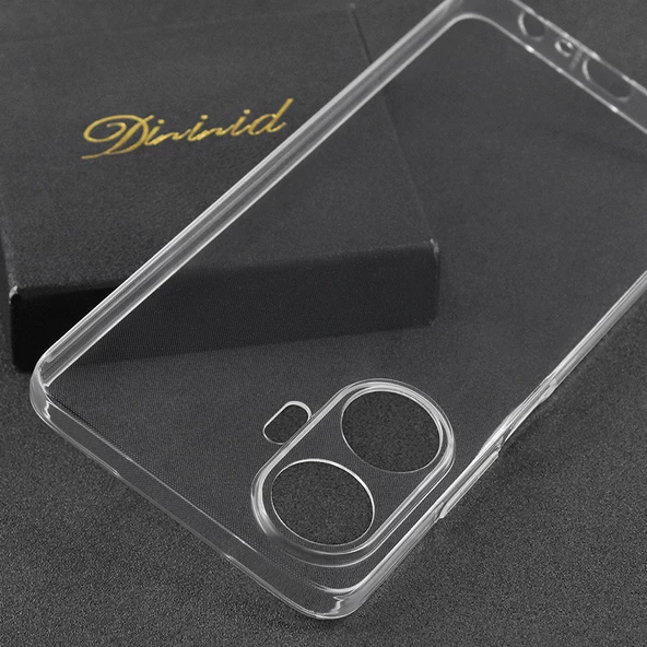 Realme C55 Kılıf Şeffaf İnce ve Esnek Süper Silikon Kılıf - Resim 3