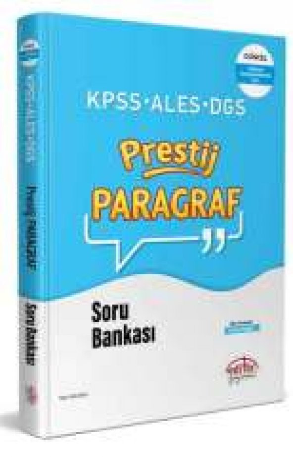 Kpss-Ales-Dgs- Prestij Paragraf Soru Bankası  - Editör Yayınevi