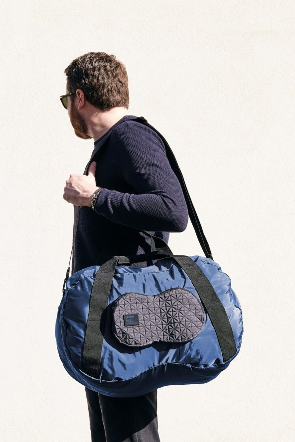 Lexon Peanut Duffle Seyahat Çantası Mavi - 2