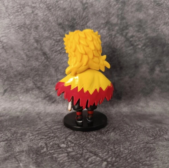 Anime Figür Demon Slayer Kyojuro Rengoku 9 cm Karakter Figür Oyuncak Biblo - 3