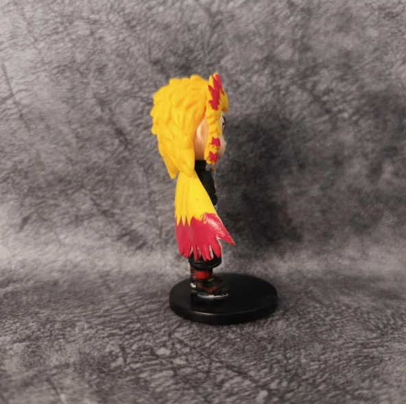 Anime Figür Demon Slayer Kyojuro Rengoku 9 cm Karakter Figür Oyuncak Biblo - 4