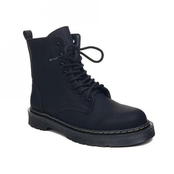 Albishoes Kadın Kışlık Bağcıklı Fermuarlı Suya Dayanıklı Postal Bootie Kadın Bot - 2