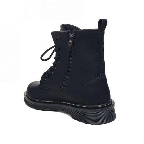 Albishoes Kadın Kışlık Bağcıklı Fermuarlı Suya Dayanıklı Postal Bootie Kadın Bot - 3