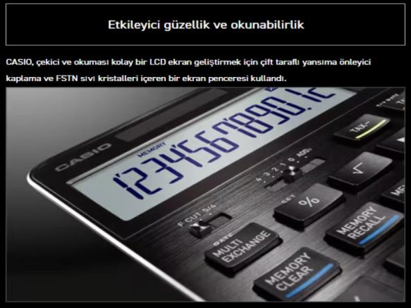 Casio S100X-BK-DJ Profesyonel 12 Hane Masa Üstü Hesap Makinesi - 4