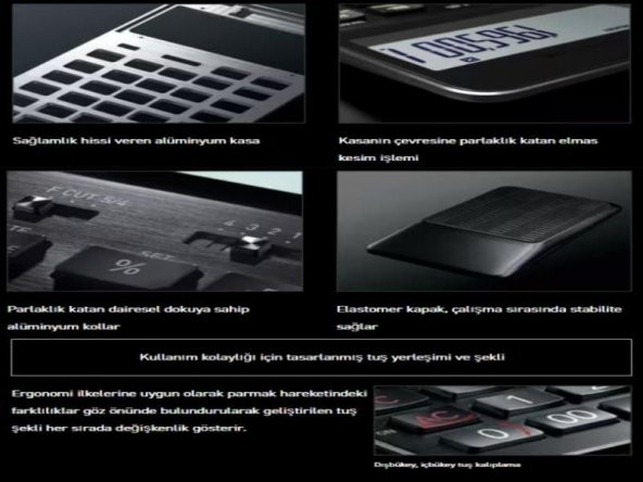 Casio S100X-BK-DJ Profesyonel 12 Hane Masa Üstü Hesap Makinesi - 11