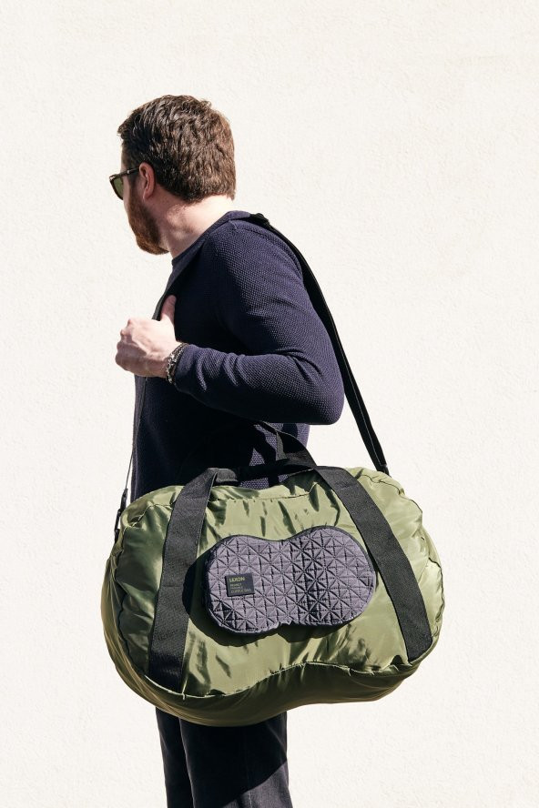 Lexon Peanut Duffle Seyahat Çantası Haki - 2