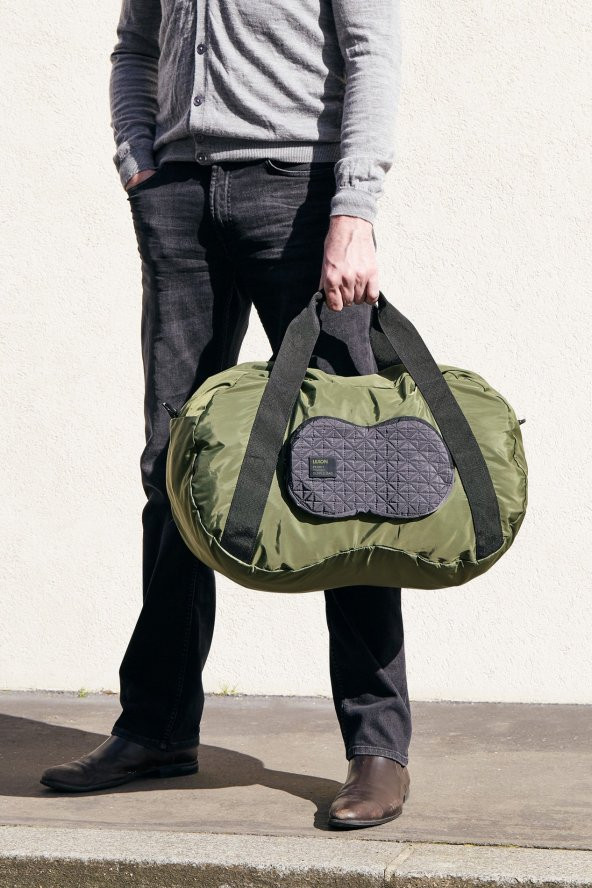 Lexon Peanut Duffle Seyahat Çantası Haki - 3
