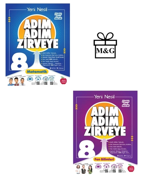 8.Sınıf Adım Adım Matematik Ve Fen Bilimleri Konu Anlatımlı