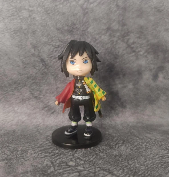 Anime Figür Demon Slayer Giyu Tomioka 9 cm Karakter Figür Oyuncak Biblo