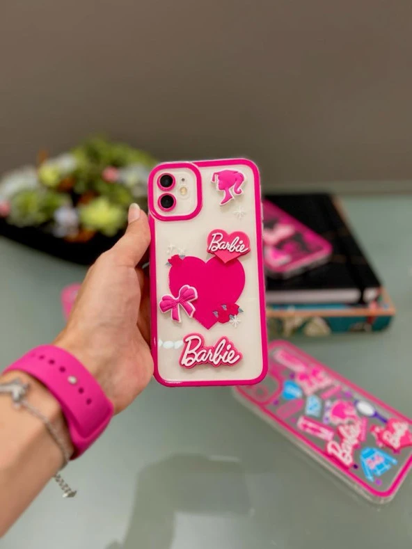 Iphone 11 Uyumlu Tasarım Barbie Kılıf Şeffaf - 2
