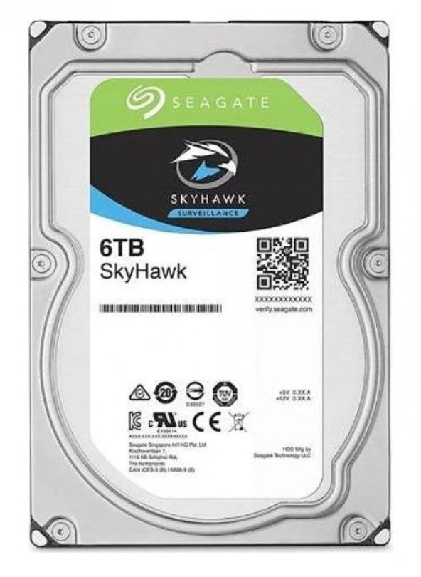 Seagate 6TB 3.5" 5400Rpm 256MB SATA3 6GB/s Skyhawk (ST6000VX001)