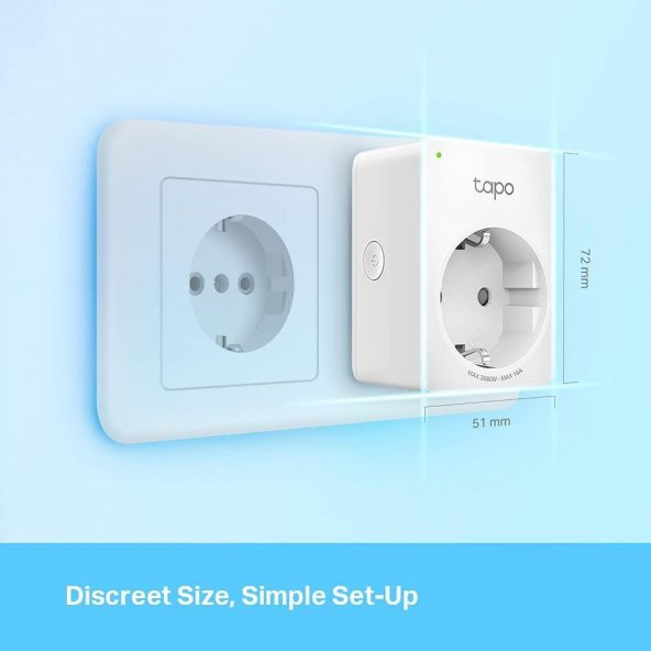TP-Link Tapo P110, Mini Akıllı Wi-Fi Soketi, Enerji İzleme - 9