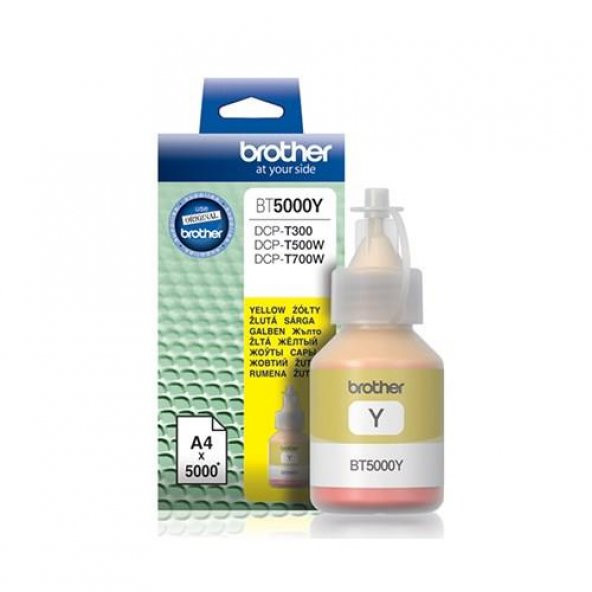 Brother BT5000Y Sarı Mürkkep Orjinal Kartuş T300, T500W, T800W