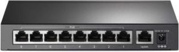 TP-Link TL-SF1009P 9-Port 10/100Mbps Desktop Switch with 8-Port PoE+ - 3