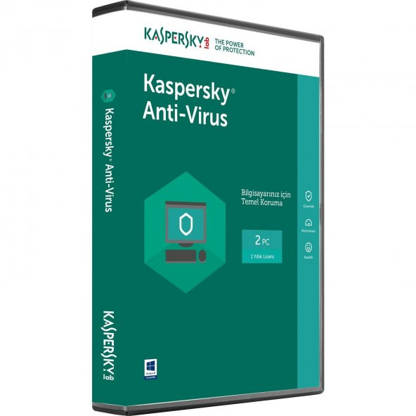 Kaspersky Anti Virus Programı 2 Kullanıcı - 1 Yıl
