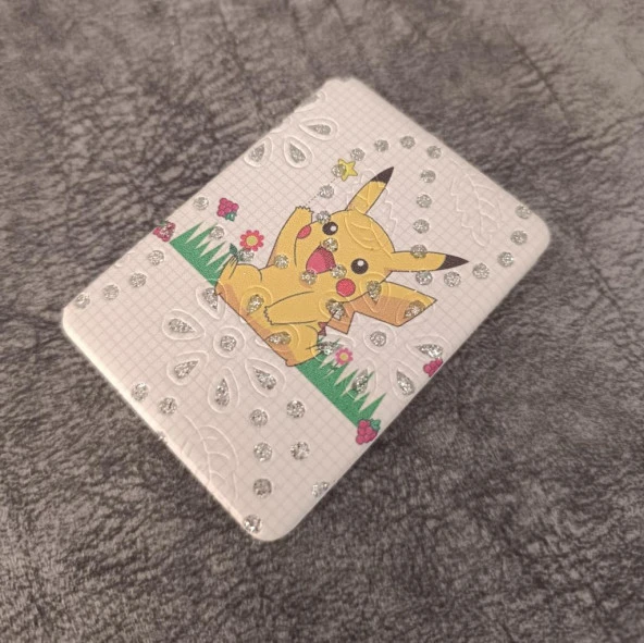 Cep Ayna Pokemeon Pikachua Makyaj Çanta Seyahat Taşınabilir Ayna Kozmetik