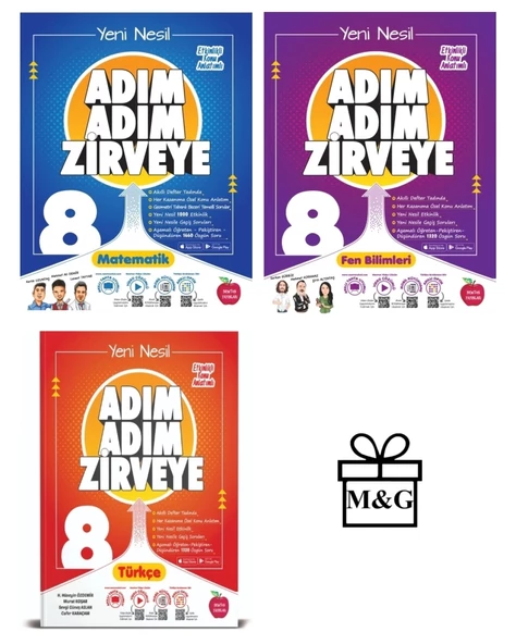 8.Sınıf Adım Adım Matematik Fen Bilimleri Ve Türkçe Konu Anlatımlı