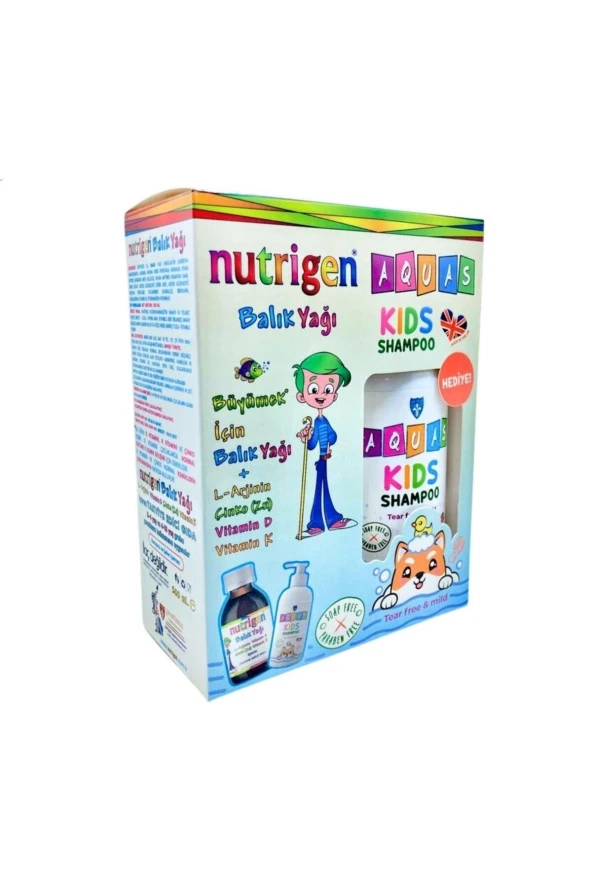 Balık Yağı Şurubu 200 Ml + Aquas Kids Şampuan 250 Ml Hediyeli