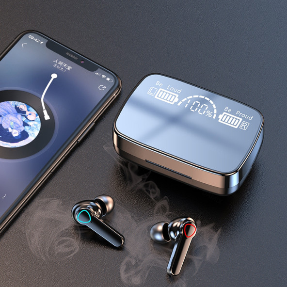 M19 Powerbankli Kulakiçi Bluetooth Kulaklık El Fenerli - 2