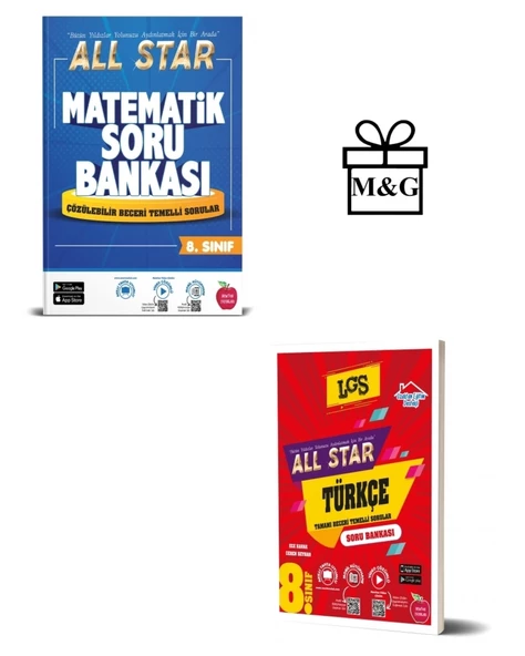 8.Sınıf All Star Matematik Ve Türkçe Soru Bankası