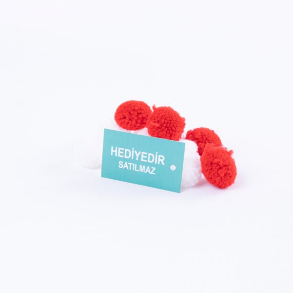 Hediyedir Satılmaz 10lu delikli, sarı kart seti, 4 x 6 cm  1 adet - 1