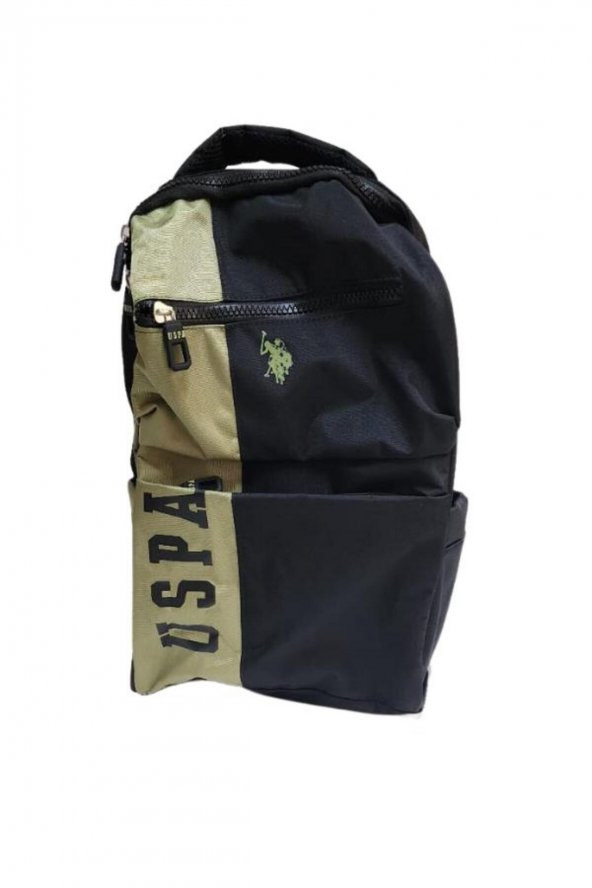 U.S. Polo Assn. Siyah - Yeşil Sırt Çantası PLÇAN23170 ürün görseli