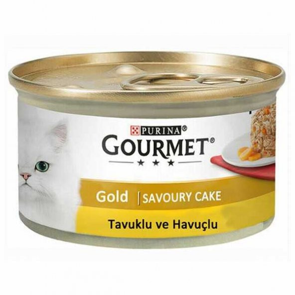 Gourmet Gold Savoury Parça Etli Tavuk ve Havuç Yetişkin Kedi Konservesi 85 Gr