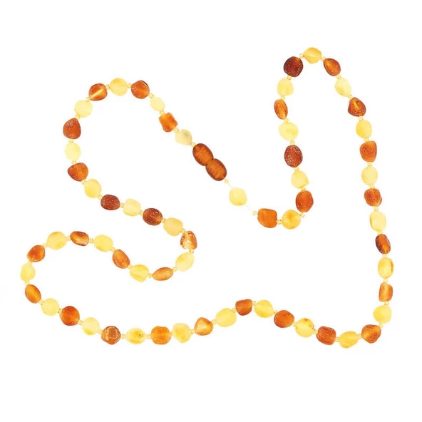 Lucky Life 925 Ayar Gumuss Yetişkin Damla Kehribar Kolye - 3