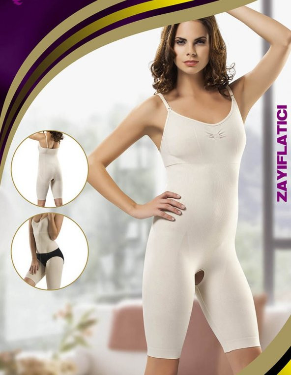 Formfit 955 Bayan Tam Boy Korse Dikişsiz Paçalı Açık Ağ Form Fit 955
