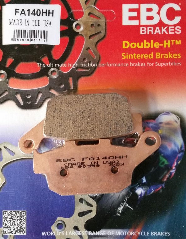 Ebc Fa140Hh 2013-2018 Honda CBR 500R Uyumlu Arka Fren Balatası Sinterli Balata