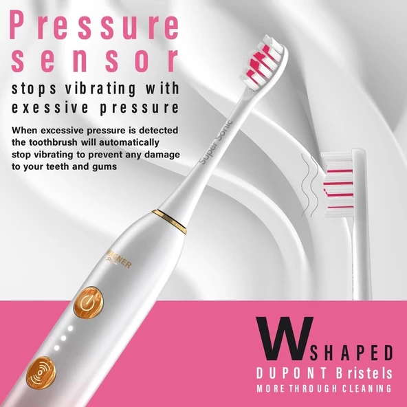 Wagner Stern WHITEN+ Sürümü. Akıllı Elektrikli Diş Fırçası - Manolya - 2