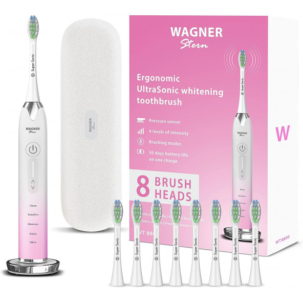 Wagner Stern Basınç Sensörlü Ultrasonik Beyazlatıcı Diş Fırçası - Sakura