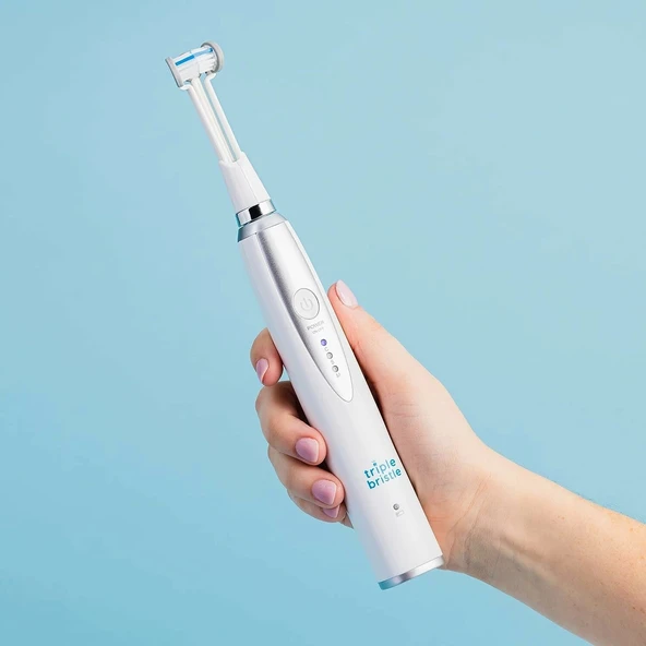 Triple Bristle Çocuk Sonic Diş Fırçası - Diş ve Diş Etlerini Temizlemek İçin - 1 Adet - 4