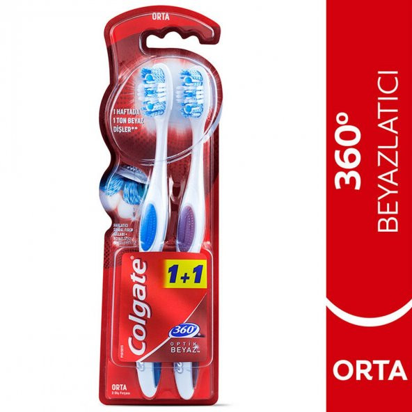Colgate DF 360 Optik Beyaz Orta (1+1)