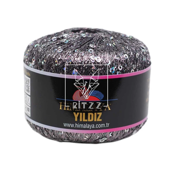 Himalaya Yıldız 58117 Füme Simli Gümüş Pullu ürün görseli