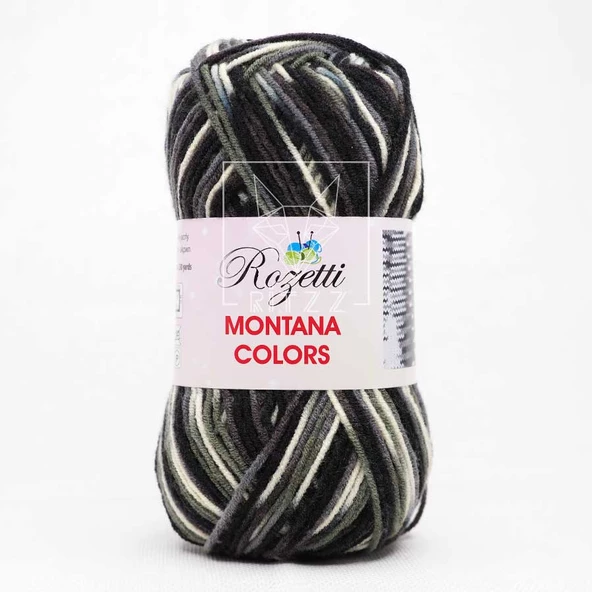 Rozetti Montana Colors / Siyah Gri Beyaz / 157-12