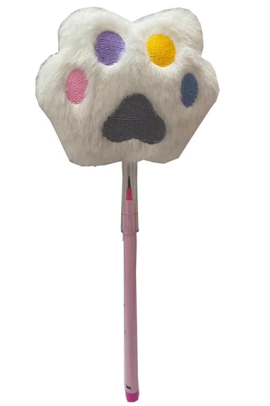 Peluş Pati Figürlü Yumurtlayan Kalem 1 Adet Pati Şekilli Yumurtlayan Kalem Hediye Kalem Tüylü Sevimli Kalem - 2