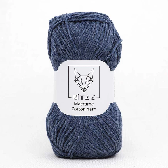 İnce Koton Makrome İpi // 1,5MM // 031 // Denim ürün görseli 1