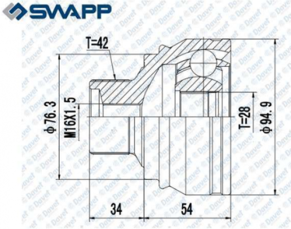 SWAPP 62405-AKS KAFASI DIS AUDI A4 0815 - A5 0817 - A6 11 - A7 11 - A8 1017 - Q5 1317